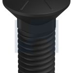 Gr8 Plow Bolt - 3/8UNC X 1