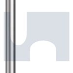 HDG 4.8 Fnd L-bolt - M20x300x100