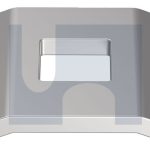 M8X24X24X2.5 SECURITY MESH CLIP HEC 316 STAINLESS