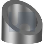 6.3 WASHER BEVELLED BRASS CHROME