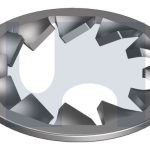 M5X10.0X0.6 LOCK WASHER INT SERR TOOTH A2 304 STAINLESS