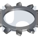 M2.5X5.5X0.4 LOCK WASHER EXTERNAL TOOTH A2 304 STAINLESS