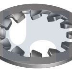 M8X15.0X0.8 LOCK WASHER INTERNAL TOOTH A2 304 STAINLESS