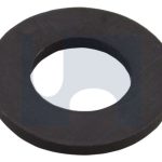 M6X12.0X1.5 FLAT ROUND WASHER NYLON BLACK UV STABLE