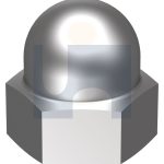 1/4 UNF DOME HEX NUT A2 304 STAINLESS