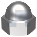 M16 DOME (2PC WELD) HEX NUT A2 304 STAINLESS
