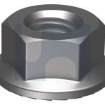 M16 SERRATED HEX FLANGE NUT CL8 HDG