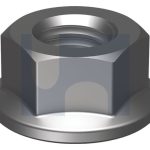 M24 HEX FLANGE NUT [NO SERRATIONS] CL10 PLAIN