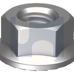 M4 SERRATED HEX FLANGE NUT A4 316 STAINLESS