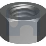 M16 HEX NUT LEFT HAND THREAD CL5 PLAIN