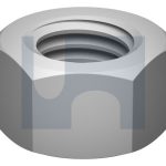 M30 HEX NUT CL10 ZINC FLAKE SILVER >1000HRS