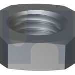 M5 HEX THIN NUT BRASS NICKEL PLATED