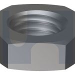 1-12 UNF HEX THIN NUT GR2 Z/P