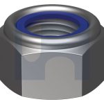 M30-2.00 METRIC FINE NYLOC HEX NUT CL6 Z/P