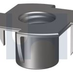 M8X11 TEE NUT 4 PRONG Z/P