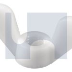 3/8 UNC WING NUT NYLON NATURAL