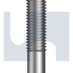 M8X100 THROUGH-BOLT CL5.8 SS304 RING MECH GAL