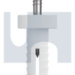 M5X25 NAIL IN ANCHOR-ROUND HD NYLON BODY-304 SS PIN NYLON MATERIAL