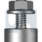 M10X25 VERTICAL HANGER METAL Z/P