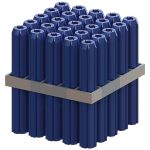 8X35 WALL PLUG TAPERED POINT BLUE (14-16G SCREW) NYLON PVC