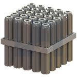 12X75 WALL PLUG TAPERED POINT GREY (20-24G SCREW) NYLON PVC