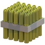 4X25 WALL PLUG TAPERED POINT YELLOW (1-2-3G SCREW) NYLON PVC