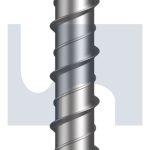 M6X50 SCREWBOLT - COUNTERSUNK HEAD 5MM HEX MECH GAL