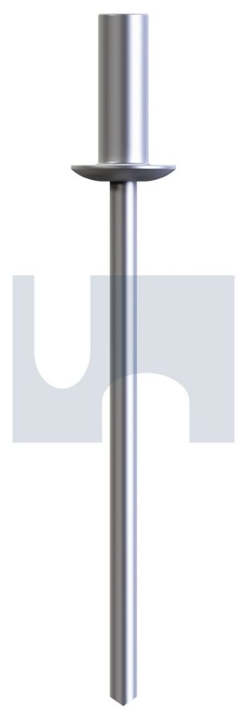 6.4X9.5 RIVET DOME HEAD SEALED 73T6 – ALUM 5056 / STEEL ZP PLAIN ...